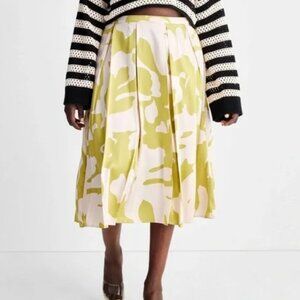 Women's Floral Print Pleated Midi Skirt - Future Collective™ with Alani Noelle